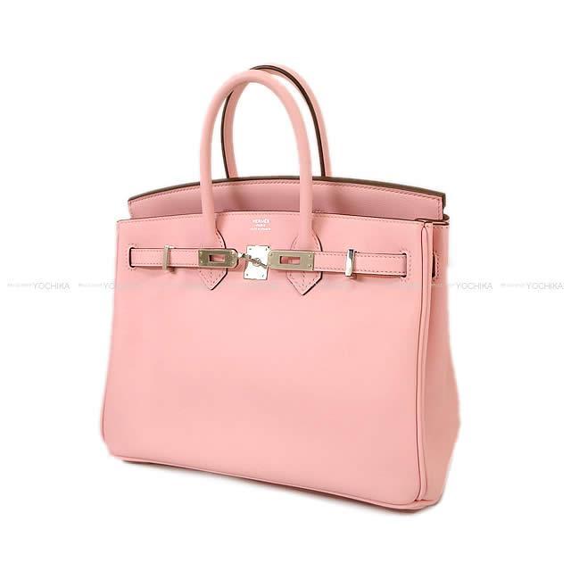 HERMES エルメス ハンドバッグ バーキン25 ローズサクラ スイフト シルバー金具 新品未使用