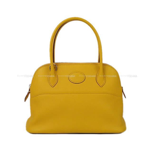 HERMES エルメス ショルダーバッグ ボリード27 ジョーヌアンブル スイフト シルバー金具 新品未使用
