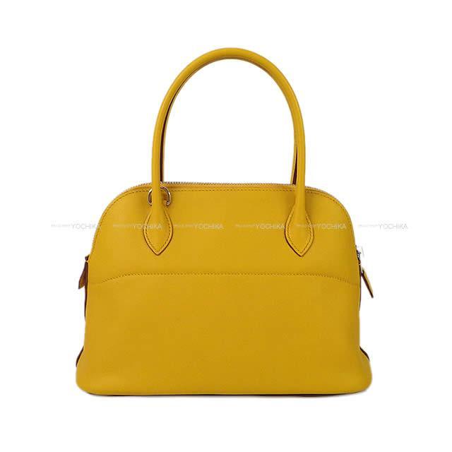 HERMES エルメス ショルダーバッグ ボリード27 ジョーヌアンブル スイフト シルバー金具 新品未使用