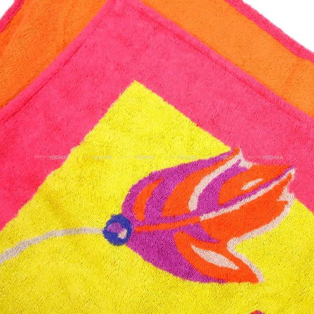 HERMES エルメス ビーチタオル "ブラジル" ジョーヌシトロンXローズXマルチカラー コットン100% 新品未使用