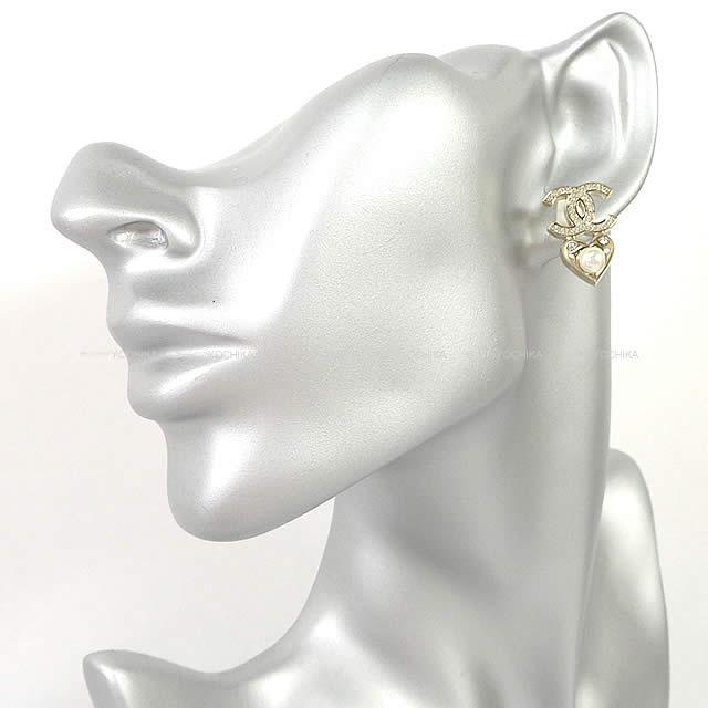 2019年 秋冬 新作 CHANEL シャネル ラインストーン ココマーク ハート&スター ピアス AB2340 新品