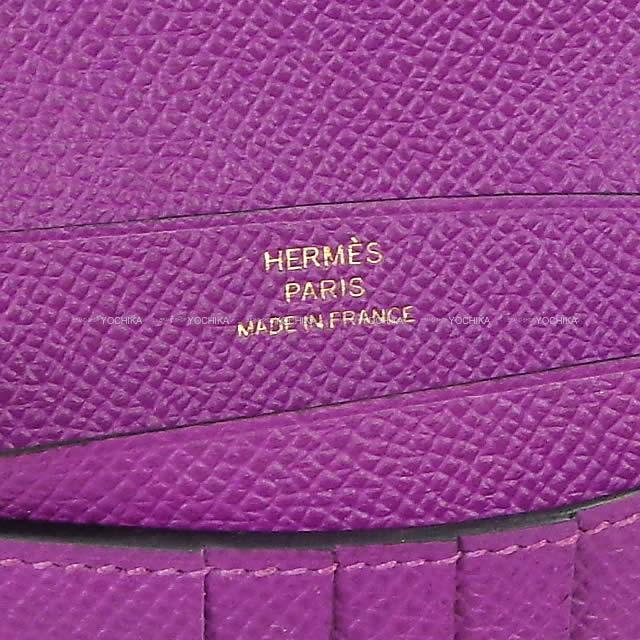 2018年 秋冬 限定 HERMES エルメス 財布 ベアンコンパクト ヴェルソ アプリコッ