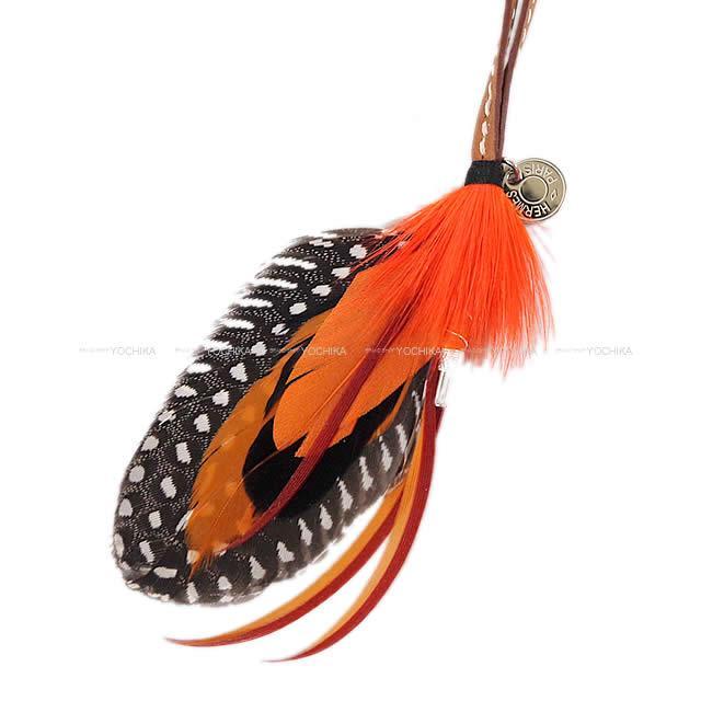 2019年秋冬 新作 HERMES エルメス セリエボタン付 羽 バッグチャーム "グリグリ
