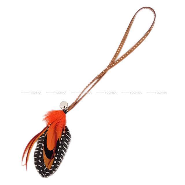 2019年秋冬 新作 HERMES エルメス セリエボタン付 羽 バッグチャーム "グリグリ