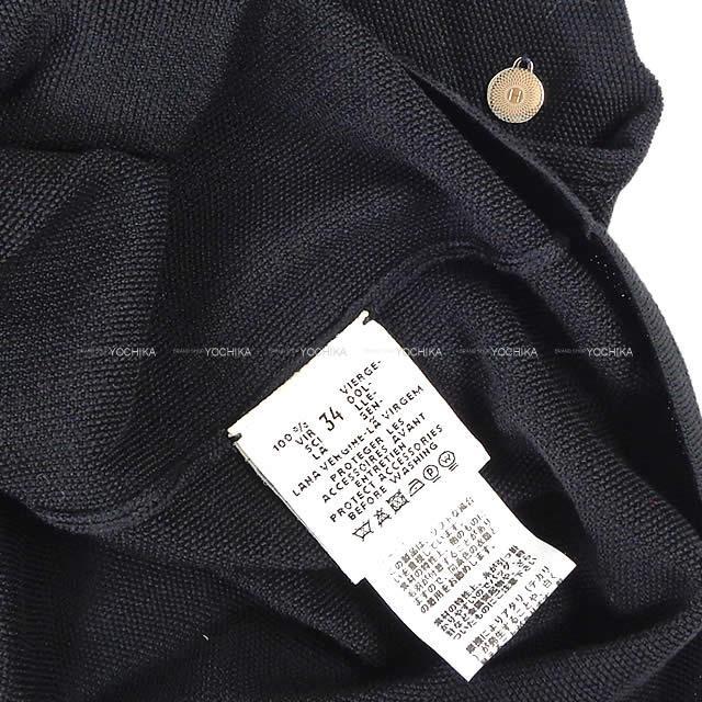 HERMES エルメス レディース サマーニット ステッチ ワンピース #34 黒(ブラック) 新品未使用