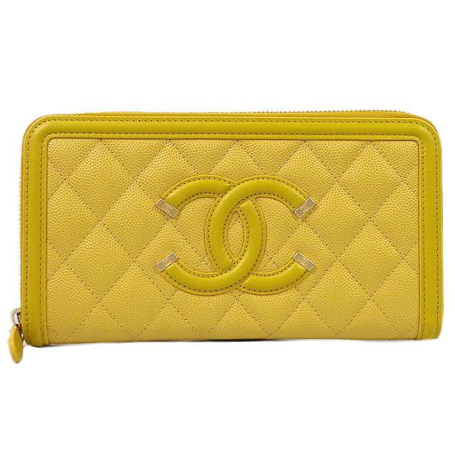 2019年 春夏 新作 CHANEL シャネル フィリグリー マトラッセ ビッグココマーク 長財布 A84449 新品