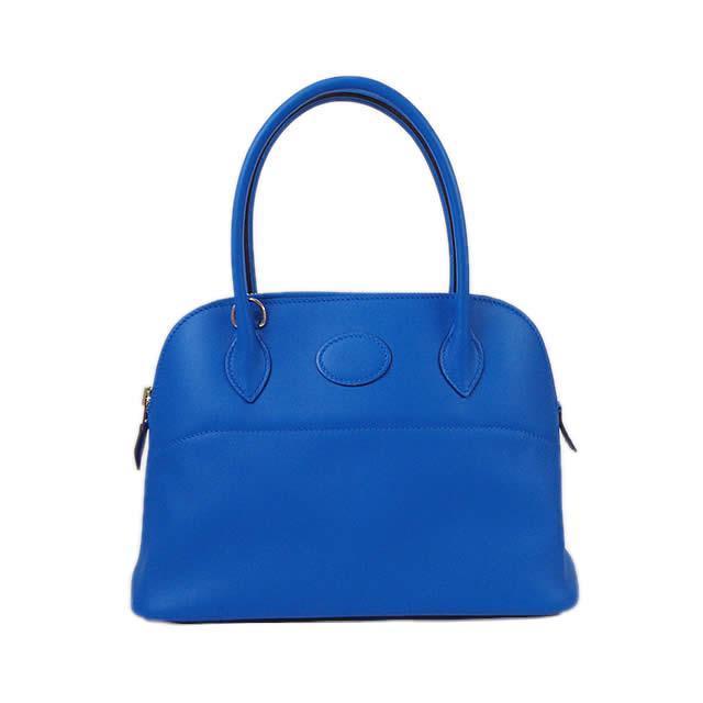 HERMES エルメス ショルダーバッグ ボリード27 ブルーゼリージュ スイフト シルバー金具 新品