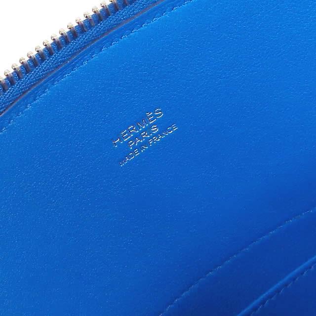 HERMES エルメス ショルダーバッグ ボリード27 ブルーゼリージュ スイフト シルバー金具 新品