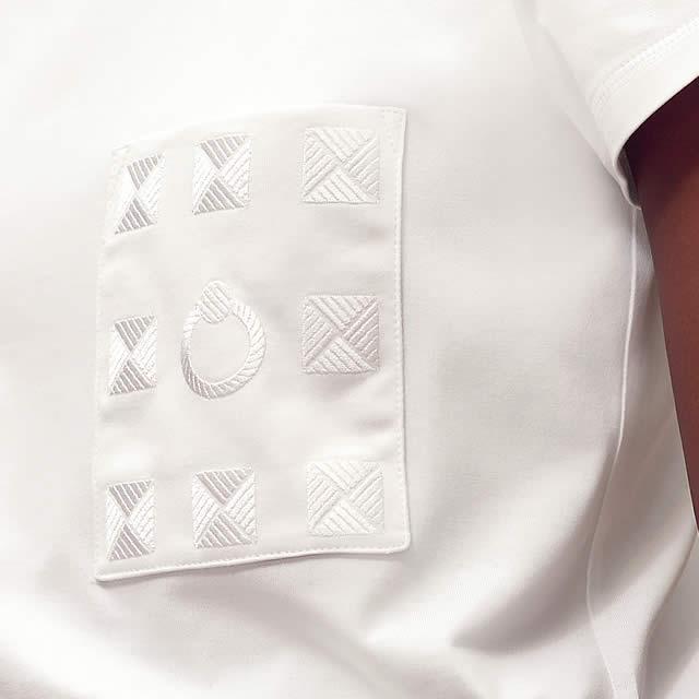 2019年秋冬 新作 HERMES エルメス Tシャツ 刺繍ポケット付き "クルー・メドール" #38