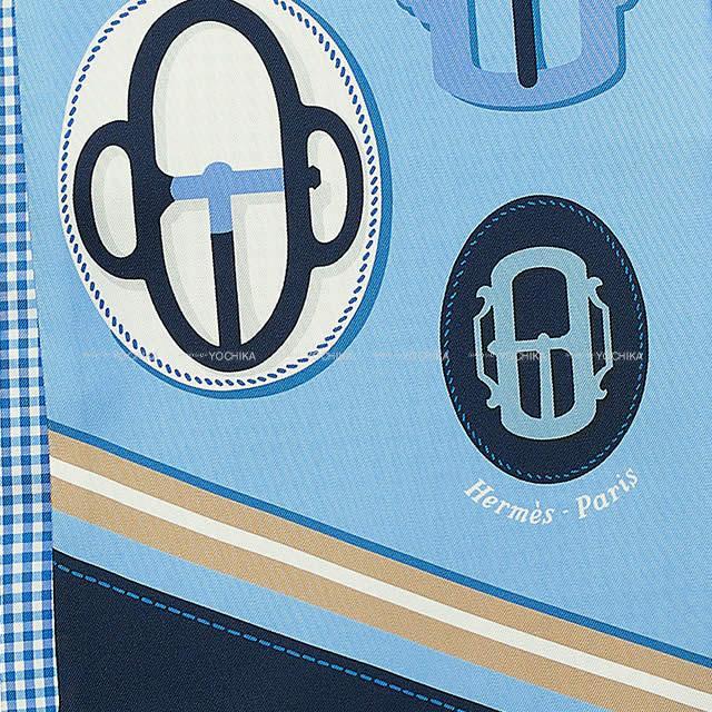 HERMES エルメス マキシ ツイリー スカーフ "モダンなバックル" シエル/キャバン/ヴェール シルク100% 新品