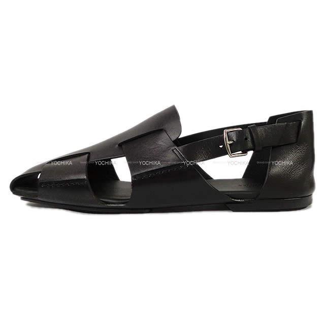 HERMES エルメス メンズ グルカ サンダル #44 黒(ブラック) カーフレザー 181419Z 新品未使用