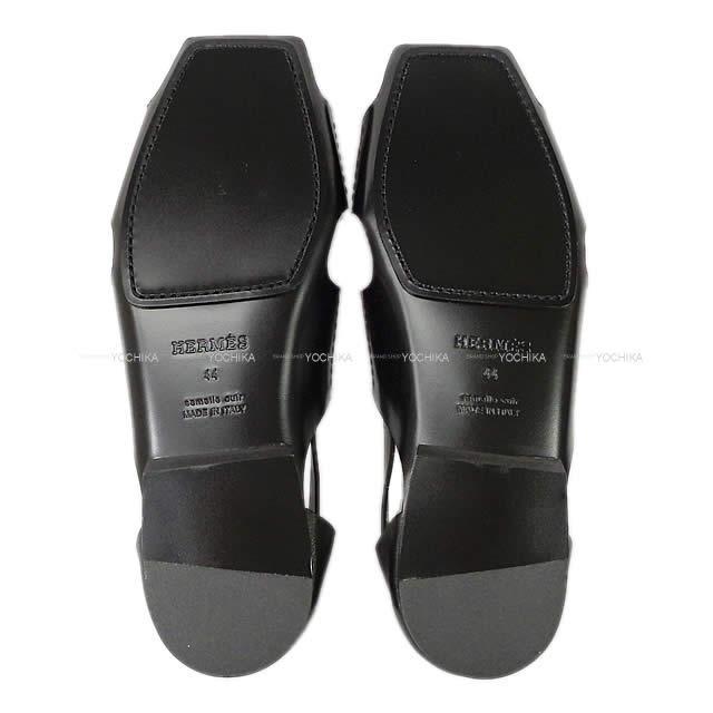 HERMES エルメス メンズ グルカ サンダル #44 黒(ブラック) カーフレザー 181419Z 新品未使用