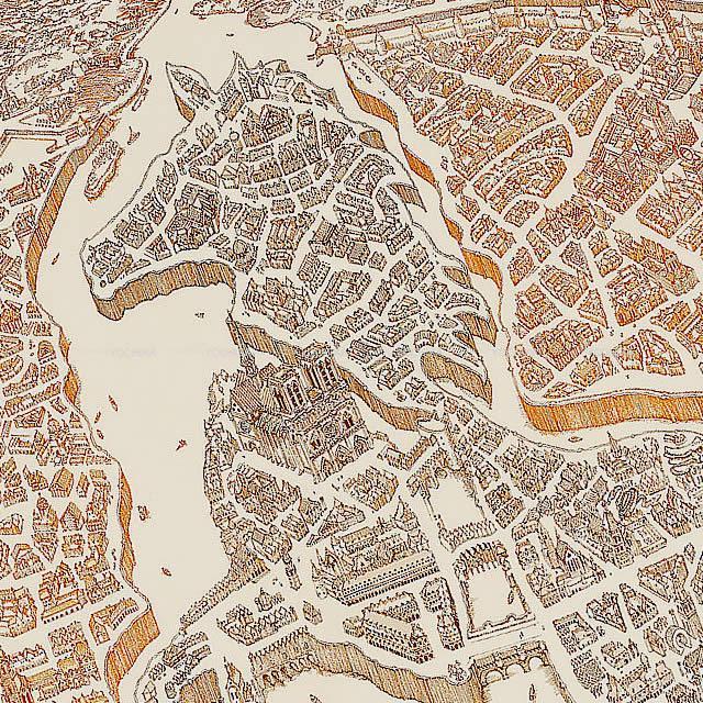 2019年秋冬 新作 HERMES エルメス スカーフ カレ90 "シテ・カヴァリエール