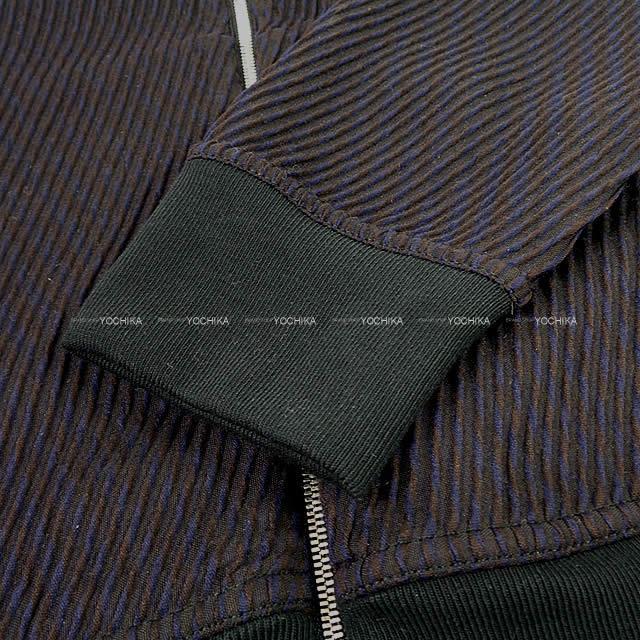 Hermes エルメス メンズ ジャケット ブルゾンジップ Diagonale 3d S ブルン ウールxポリエステルxコットン 新品 Hermes エルメス メンズ ジャケット ブルゾンジップ Diagonale 3d S ブルン ウールxポリエステルxコットン 新品