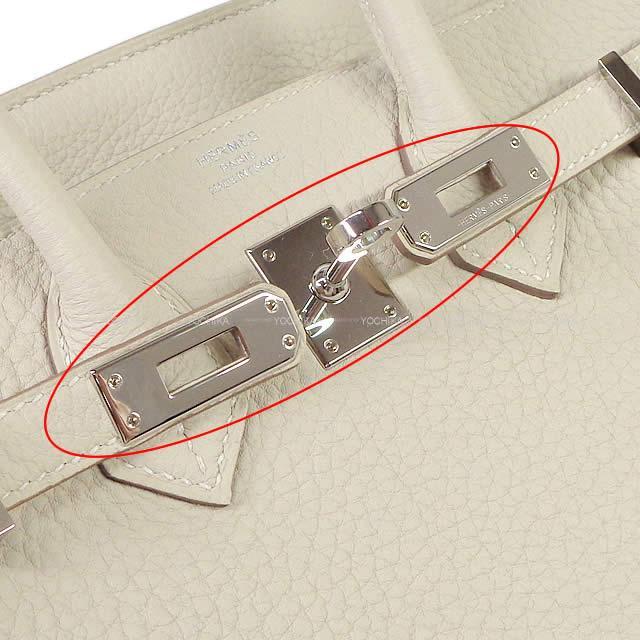 HERMES エルメス ハンドバッグ バーキン25 クレ トゴ シルバー金具 新品未使用