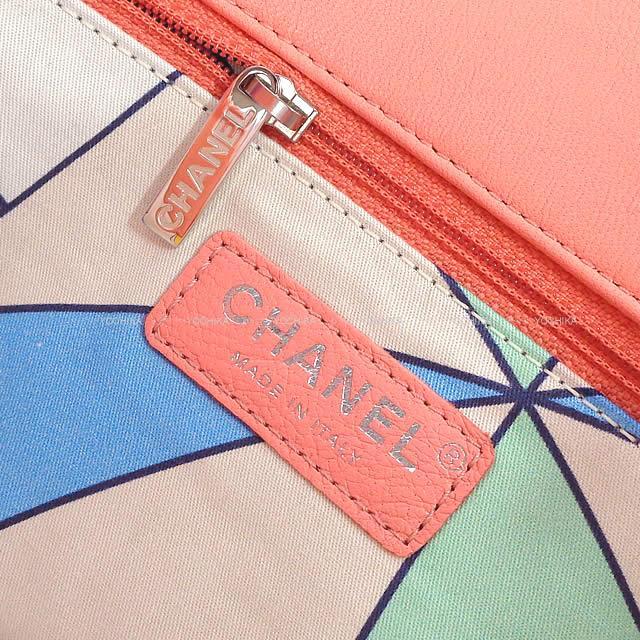 CHANEL シャネル マトラッセ チェーン ショルダー フラップ バッグ サーモンピンク