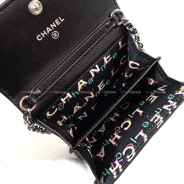 シャネル マトラッセ ココマーク インナーロゴ ミニ カードケース  