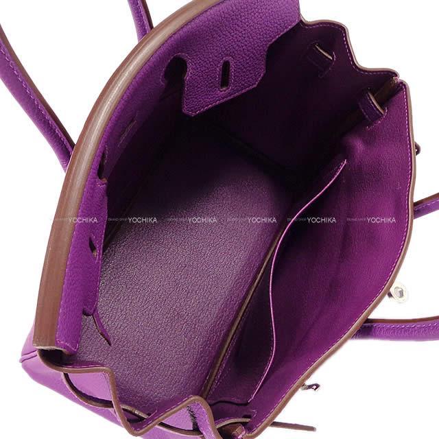 HERMES エルメス ハンドバッグ バーキン25 スペシャルオーダー アネモネ トゴ シルバー金具 新品