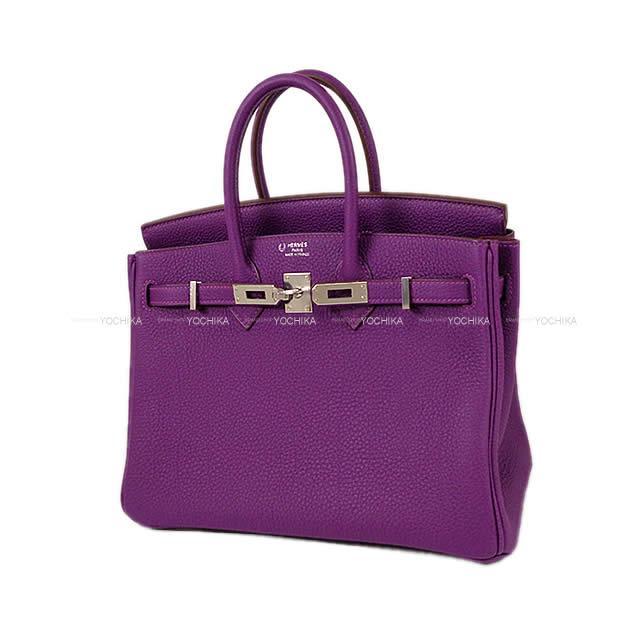 HERMES エルメス ハンドバッグ バーキン25 スペシャルオーダー アネモネ トゴ シルバー金具 新品