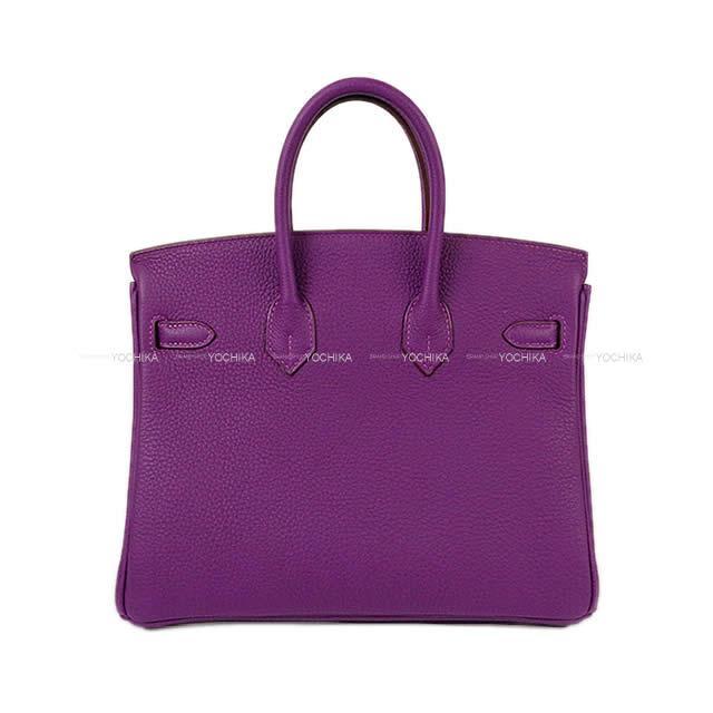 HERMES エルメス ハンドバッグ バーキン25 スペシャルオーダー アネモネ トゴ シルバー金具 新品