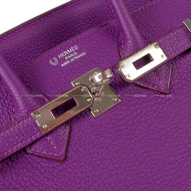 HERMES エルメス ハンドバッグ バーキン25 スペシャルオーダー アネモネ トゴ シルバー金具 新品