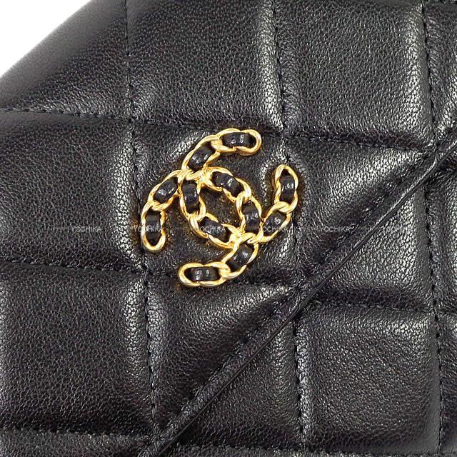 2019年 秋冬 新作 CHANEL シャネル チェーン ココマーク マトラッセ フラップ 長財布 AP0795 新品