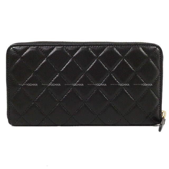 2019年 秋冬 新作 CHANEL シャネル チェーン ココマーク マトラッセ ラウンドファスナー 長財布 AP0726 新品