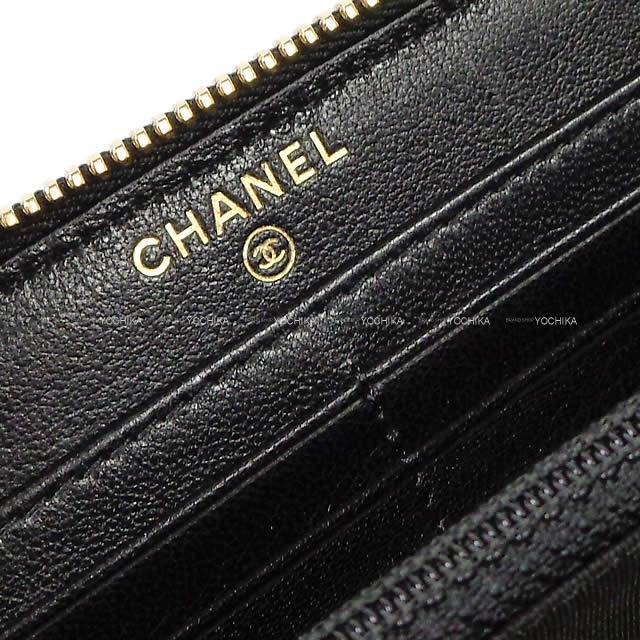 2019年 秋冬 新作 CHANEL シャネル チェーン ココマーク マトラッセ ラウンドファスナー 長財布 AP0726 新品