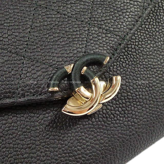 CHANEL シャネル コイルココマーク マトラッセ フラップ 長財布 黒/ピンクベージュ グレインドカーフ A84409 新品