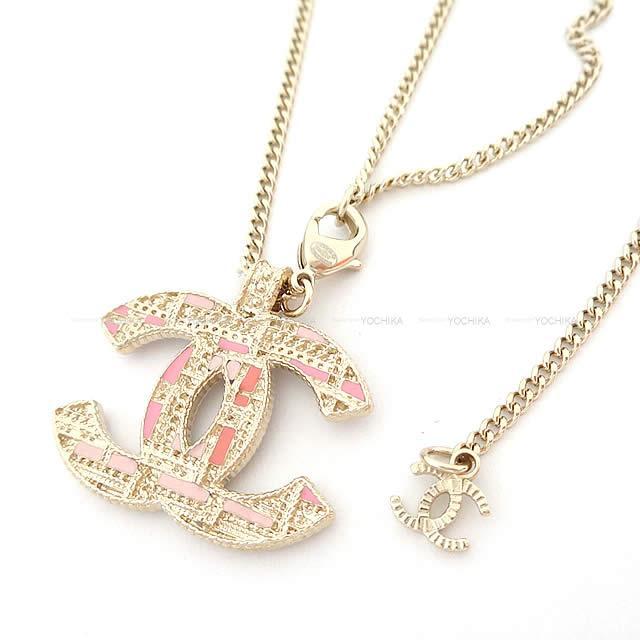 2019年 秋冬 新作 CHANEL シャネル ツィード風 ミニパール ネックレス  