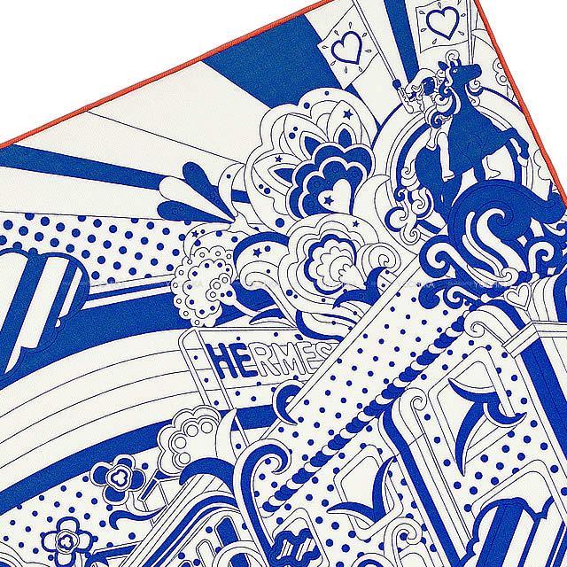 2019年春夏 新作 HERMES エルメス カレ45 ガヴロッシュ スカーフ "フォーブルレインボー デタイユ" マリ