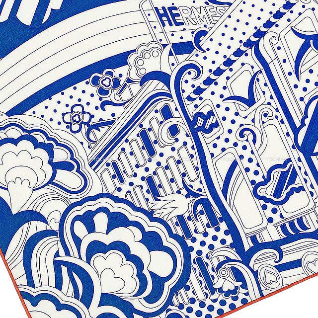 2019年春夏 新作 HERMES エルメス カレ45 ガヴロッシュ スカーフ "フォーブルレインボー デタイユ" マリ