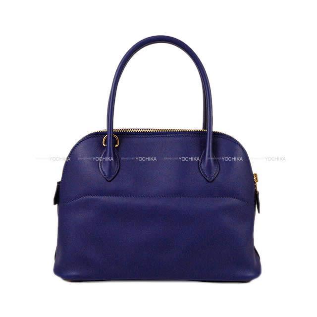 HERMES エルメス ショルダーバッグ ボリード27 ブルーアンクル(ブルーインク) スイフト ゴールド金具 新品