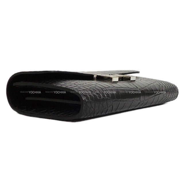 HERMES エルメス 長財布 コンスタンス ロング 黒/オンブレ  アリゲーターマット/リザード 新品