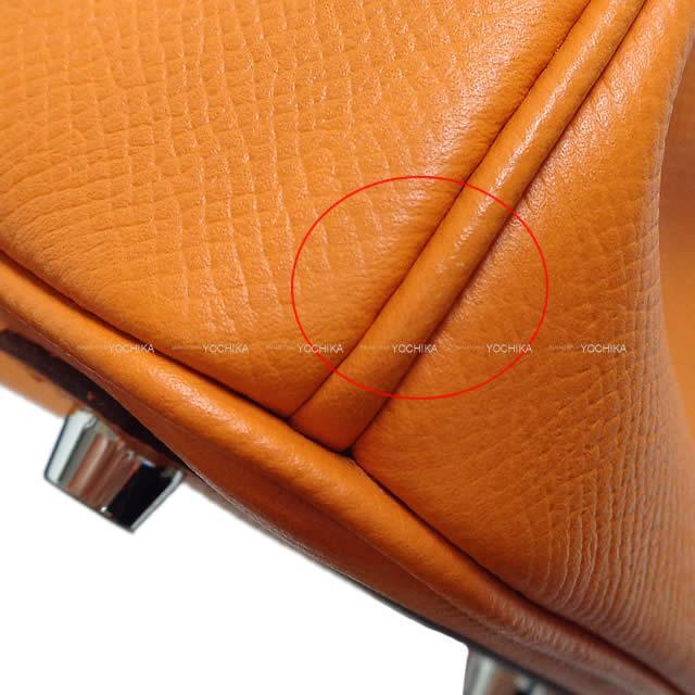 HERMES エルメス ハンドバッグ バーキン30 アプリコット エプソン シルバー金具 展示新品