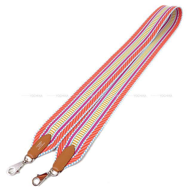HERMES エルメス ショルダーストラップ "バンドリエール サングル 50mm" 105cm カプシーヌ