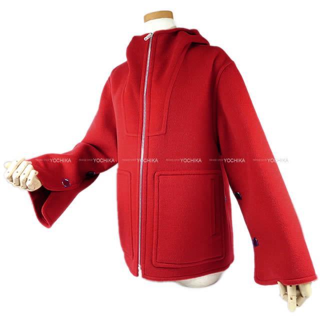 HERMES エルメス レディース  フード ダブルフェイス ショートジャケット #34 新品未使用