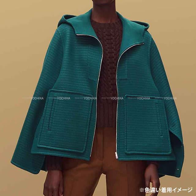 HERMES エルメス レディース  フード ダブルフェイス ショートジャケット #34 新品未使用