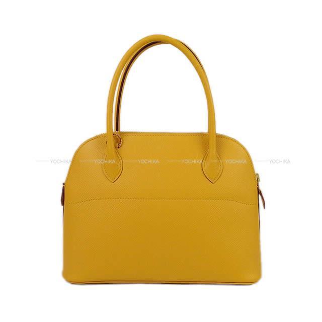 HERMES エルメス ショルダーバッグ ボリード27 ジョーヌアンブル エプソン ゴールド金具 新品
