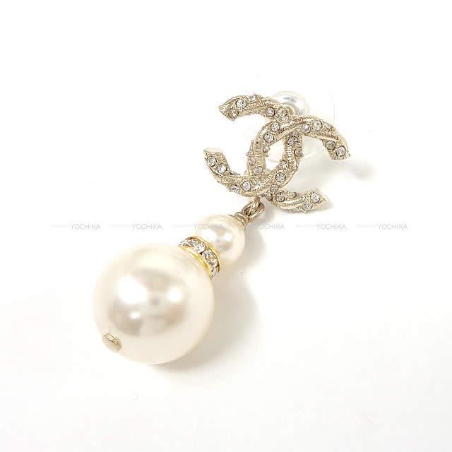 2019年 秋冬 新作 CHANEL シャネル ツイスト ココマーク ダブルパール ぶらさがり ピアス A53165 新品