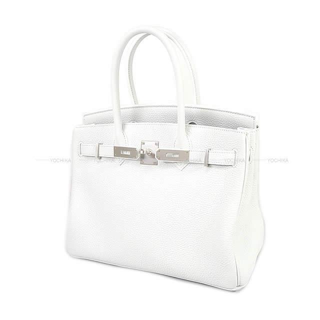 HERMES エルメス ハンドバッグ バーキン30 スペシャルオーダー 白(ホワイト/ブラン) トリヨン シルバー金具 新品