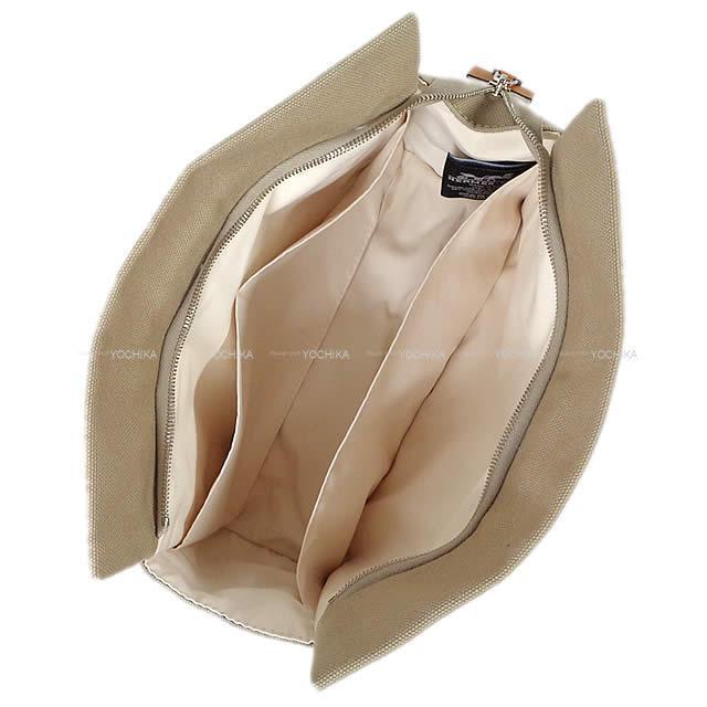 2019年 新作 HERMES エルメス ポーチ "ジメトゥ GM" グリスポンス コットン100% 新品