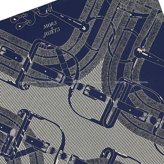 2019年秋冬 新作 HERMES エルメス スカーフ カレ90 "馬銜・シュミーズ・デタイユ