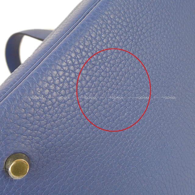 HERMES エルメス ハンドバッグ ピコタンロック 22 MM ブルーブライトン トリヨン