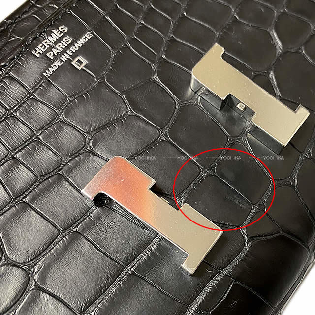 HERMES エルメス 長財布 コンスタンスロング 黒(ブラック