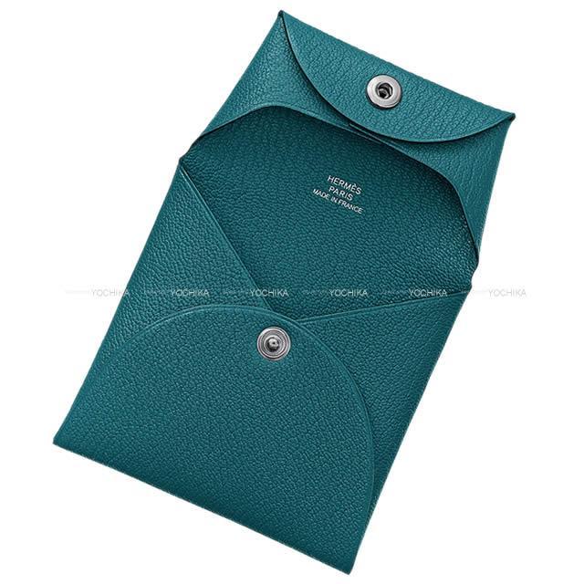 2019年 秋冬 新作 HERMES エルメス コインケース バスティア ヴェールボスフォール シェーブル シルバー金具 新品