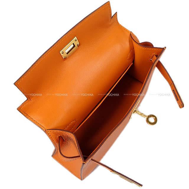 HERMES エルメス ショルダーバッグ ケリー ミニ ドゥ ケリー 2 外縫い アプリコット