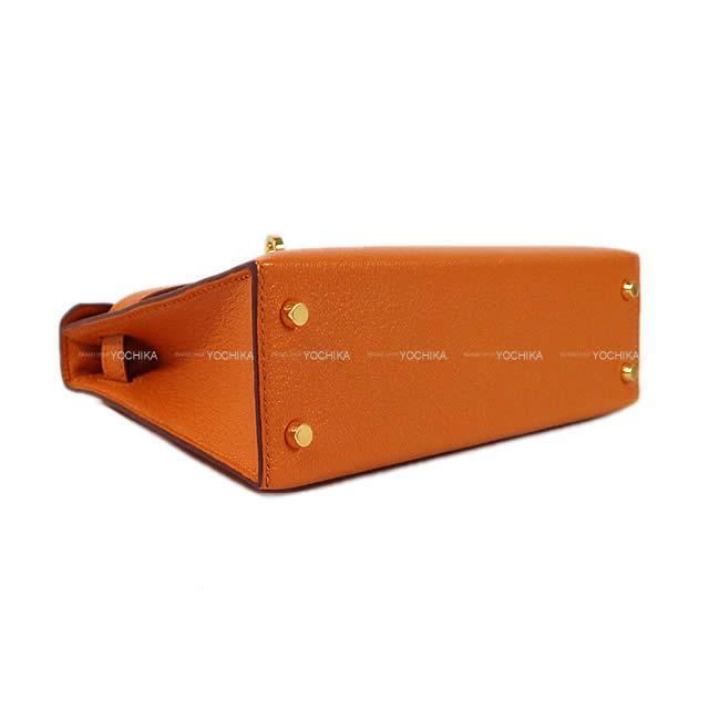 HERMES エルメス ショルダーバッグ ケリー ミニ ドゥ ケリー 2 外縫い アプリコット