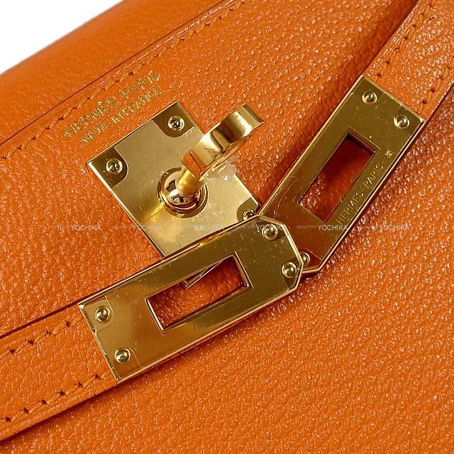 HERMES エルメス ショルダーバッグ ケリー ミニ ドゥ ケリー 2 外縫い アプリコット