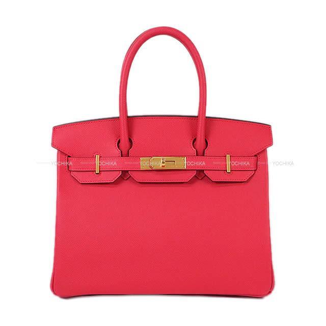 HERMES エルメス ハンドバッグ バーキン30 ローズエクストリーム(ローズエクストレーム) エプソン ゴールド金具 新品